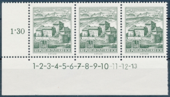 Briefmarke mit Symbolzahl(en)